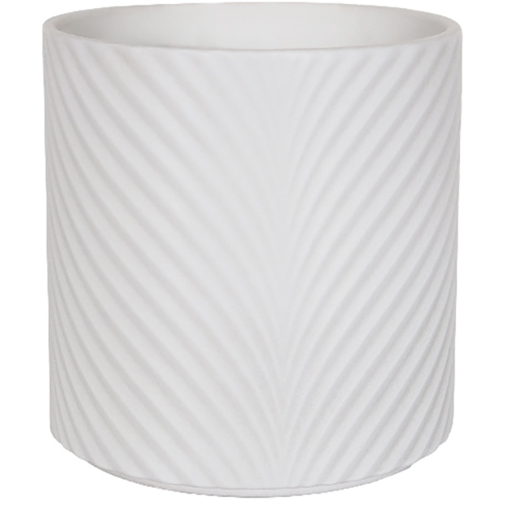 Ghiveci din teracota Verve, 13 cm, alb