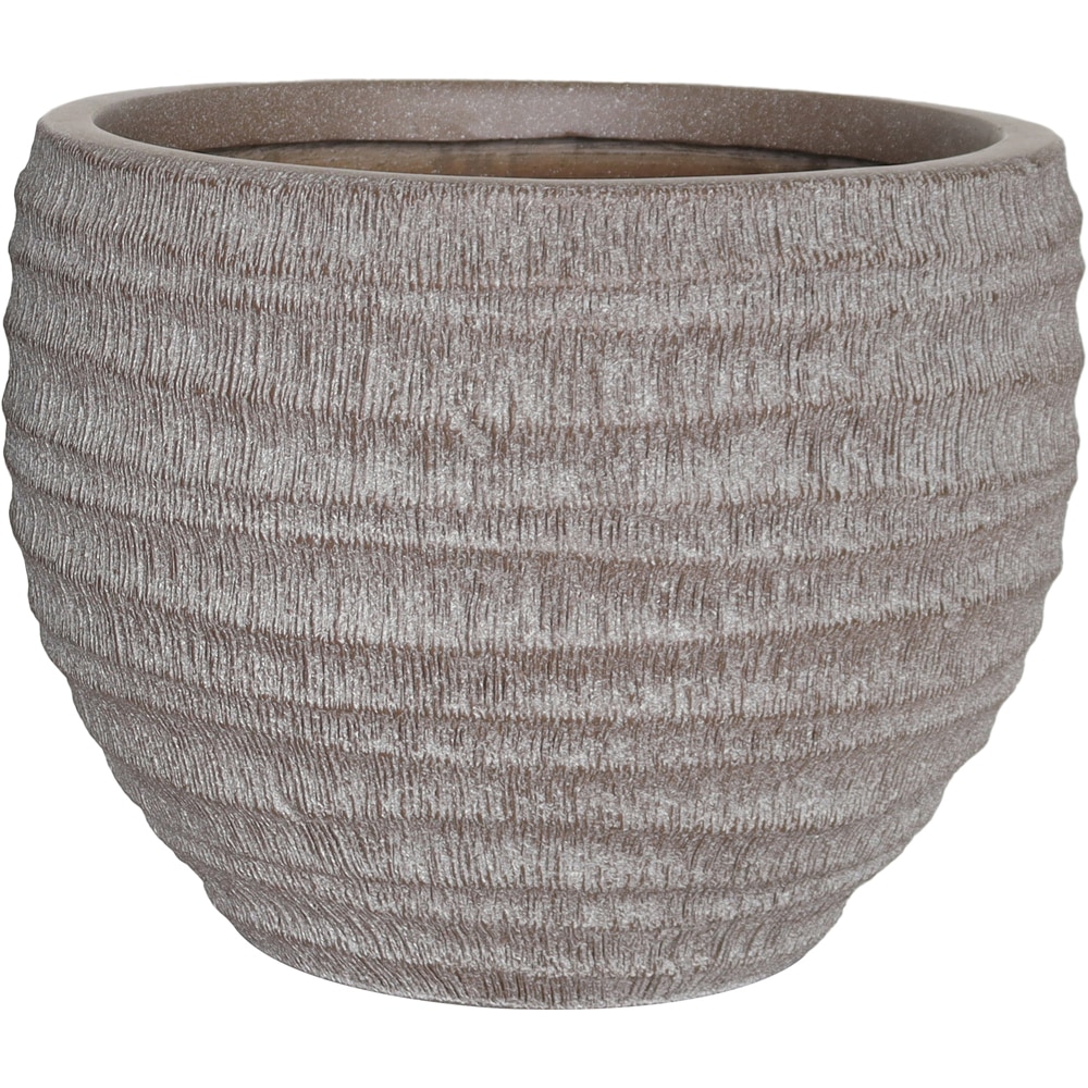 Ghiveci flori VERVE Wave, D 37 cm, maro