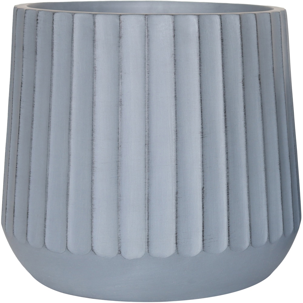Ghiveci flori VERVE Rib, D 37 cm, albastru-gri