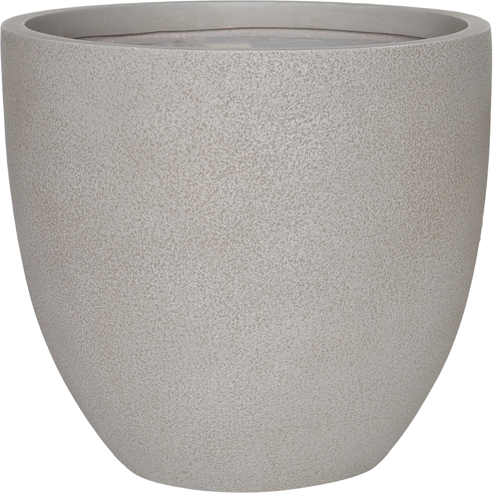 Ghiveci flori VERVE, fibra de lut, D 37 cm, natur