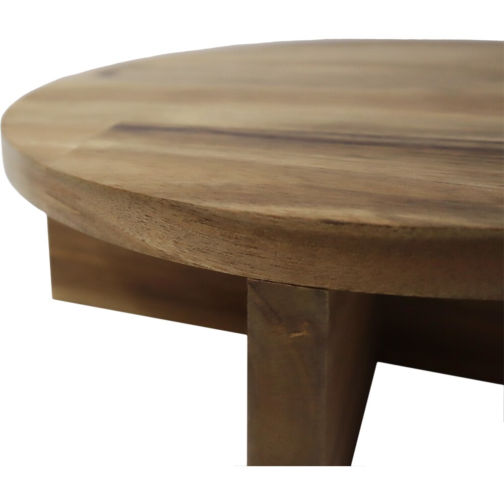 Suport ghiveci VERVE, rotund, lemn, D 19 cm