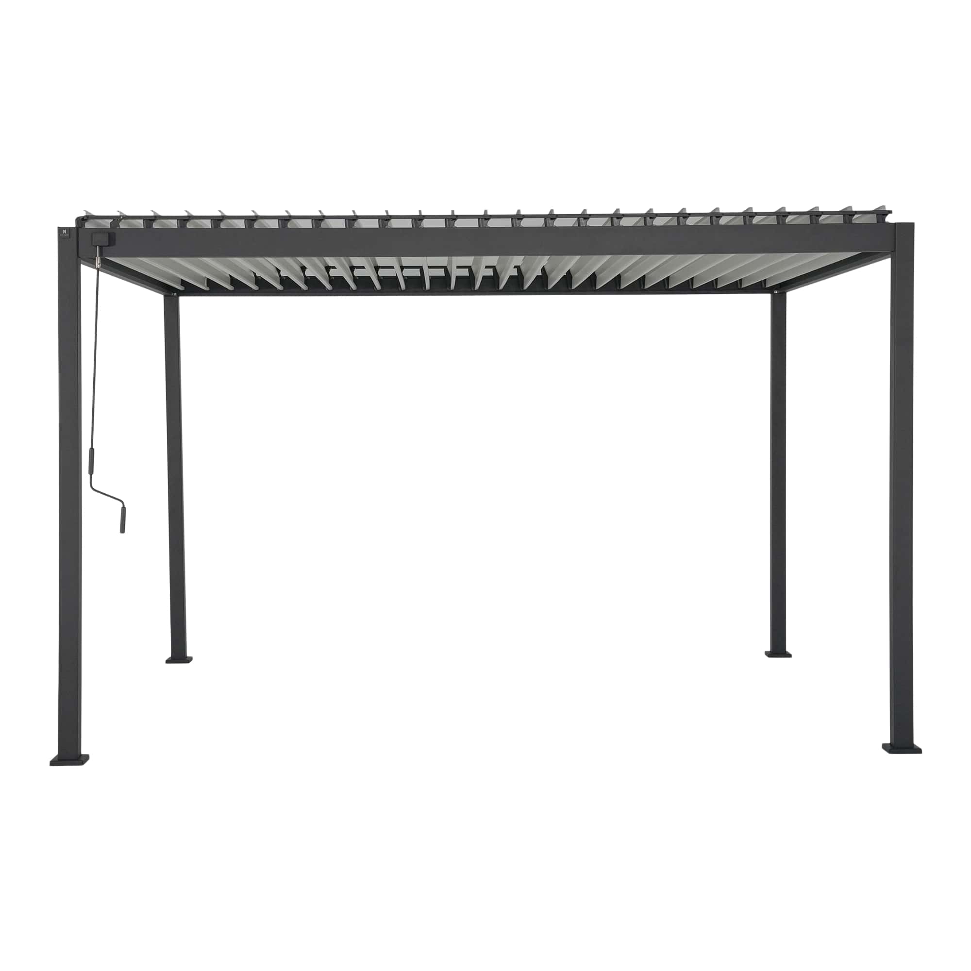 Pavilion gradina, gri, aluminiu, dreptunghiular, 400 x 300 cm - Samiel