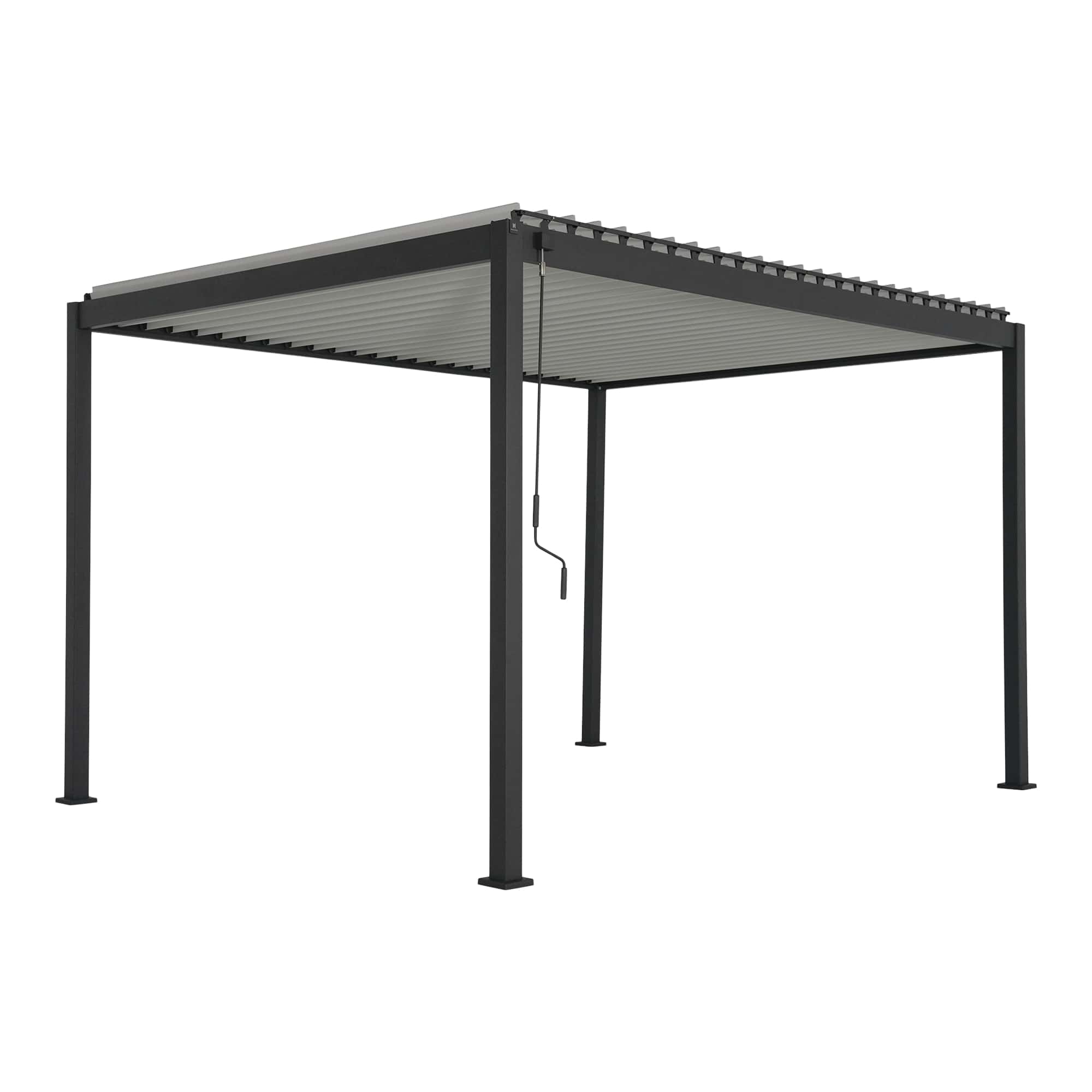 Pavilion gradina, gri, aluminiu, dreptunghiular, 400 x 300 cm - Samiel