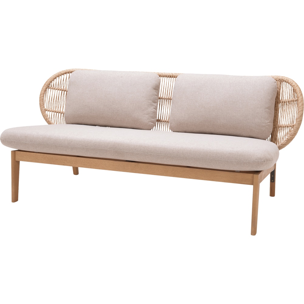 Set mobilier gradina GOODHOME Hania, 4 piese, crem