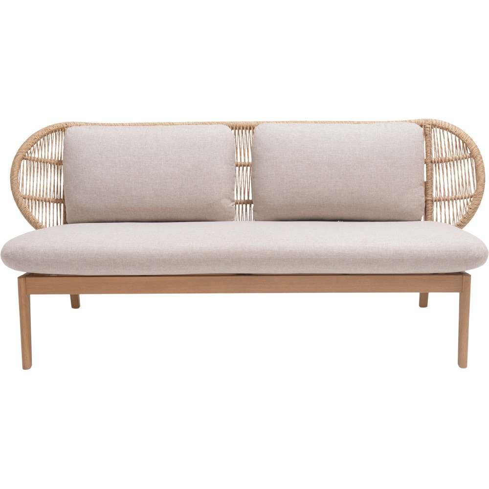 Set mobilier gradina GOODHOME Hania, 4 piese, crem