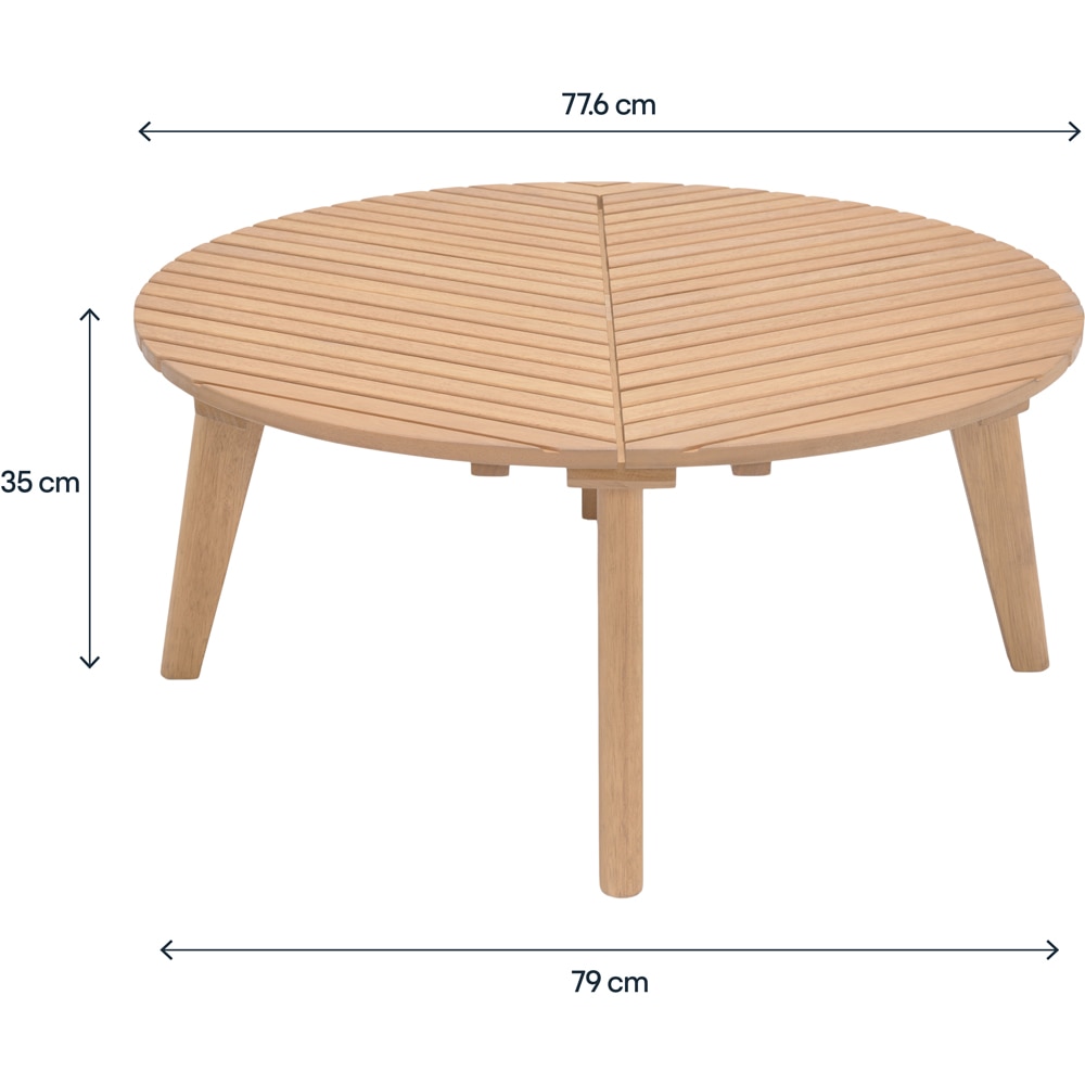 Set mobilier gradina GOODHOME Hania, 4 piese, crem