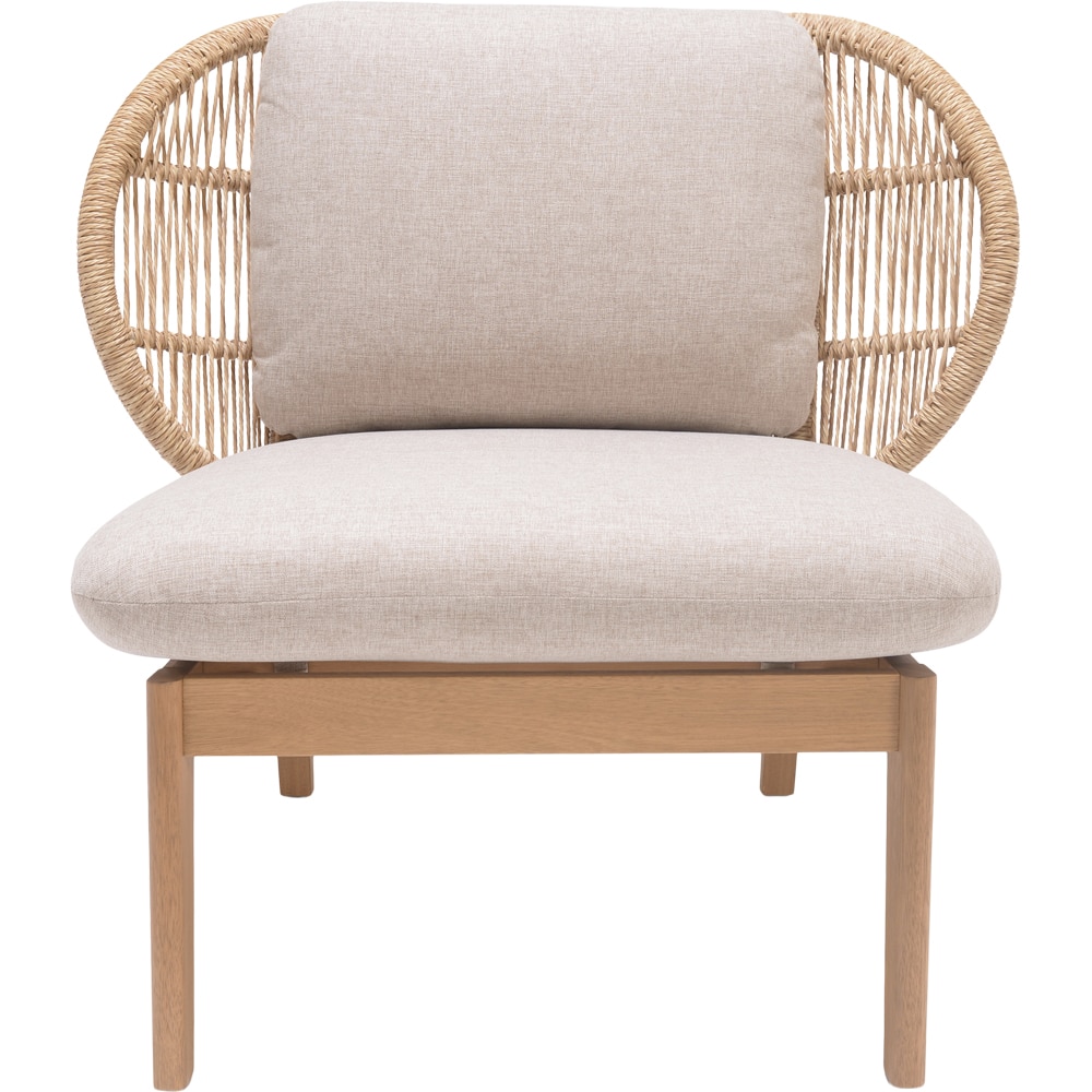 Set mobilier gradina GOODHOME Hania, 4 piese, crem