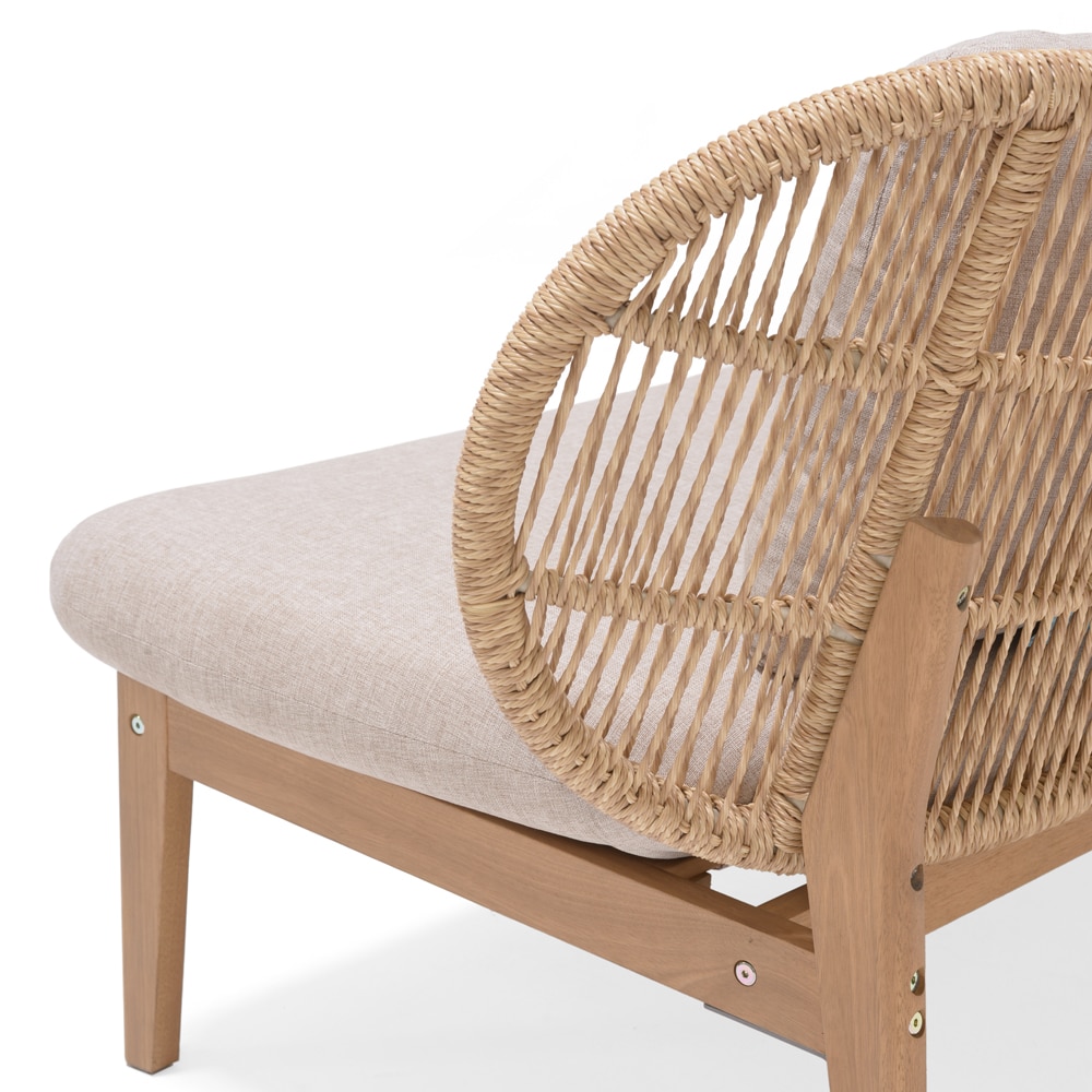 Set mobilier gradina GOODHOME Hania, 4 piese, crem