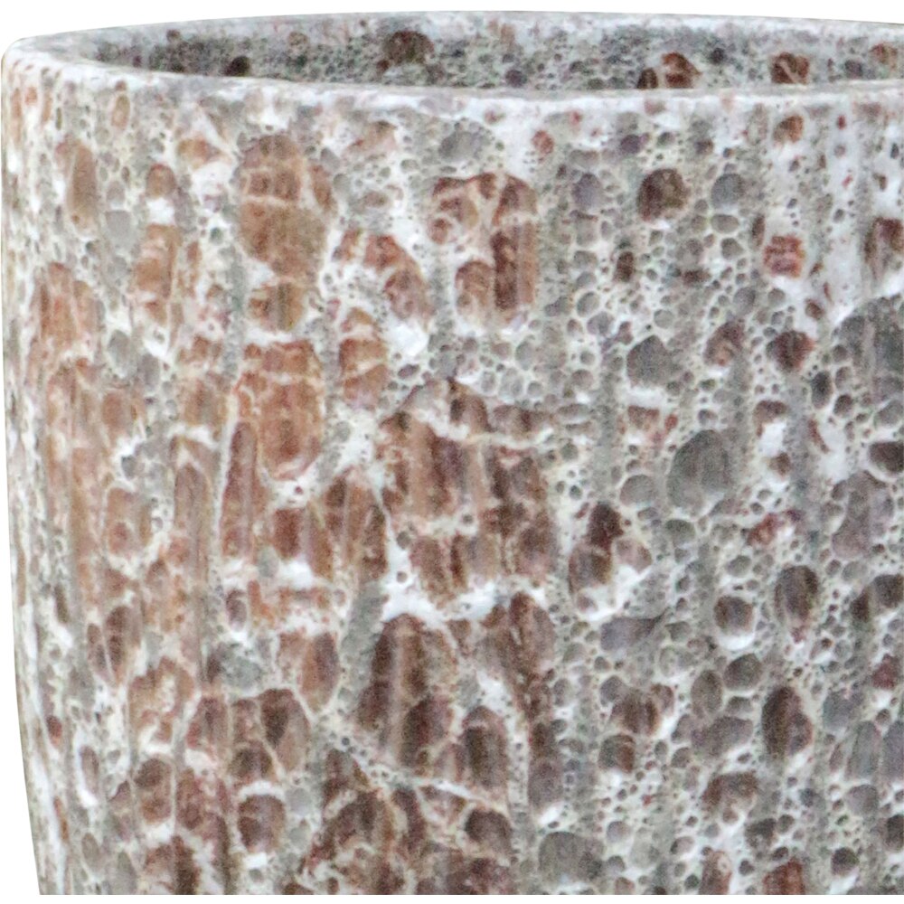 Ghiveci flori VERVE Volcanic, D 23 cm, maro