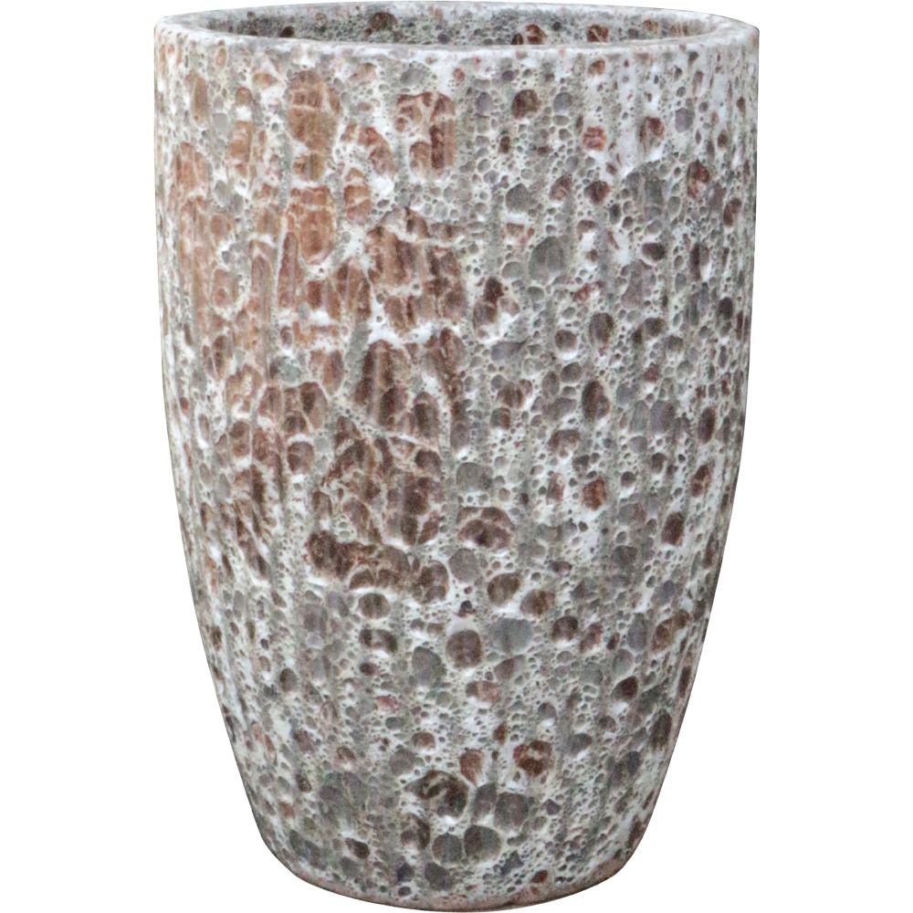 Ghiveci flori VERVE Volcanic, D 33 cm, maro