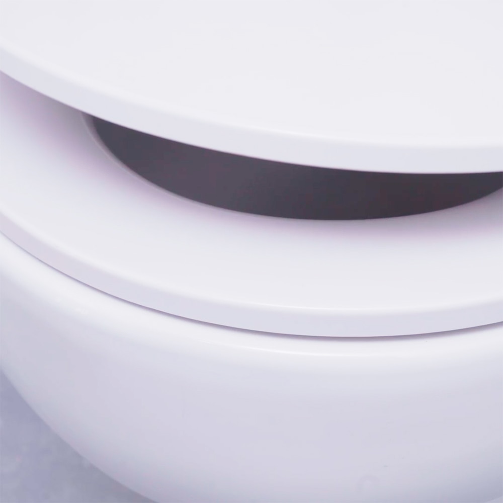 Set vas WC si rezervor GOODHOME Cavally, ceramica, evacuare orizontala, capac SoftClose, alb