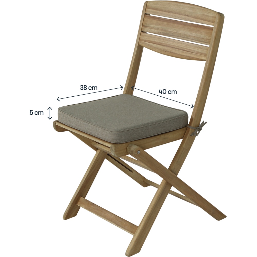 Perna scaun Tiga, textil, 38 x 40 cm, gri