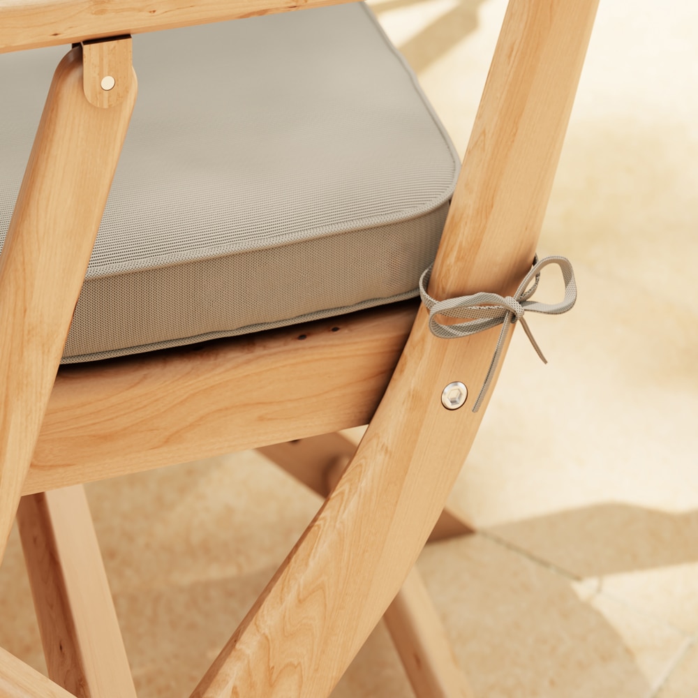 Perna scaun Tiga, textil, 38 x 40 cm, gri