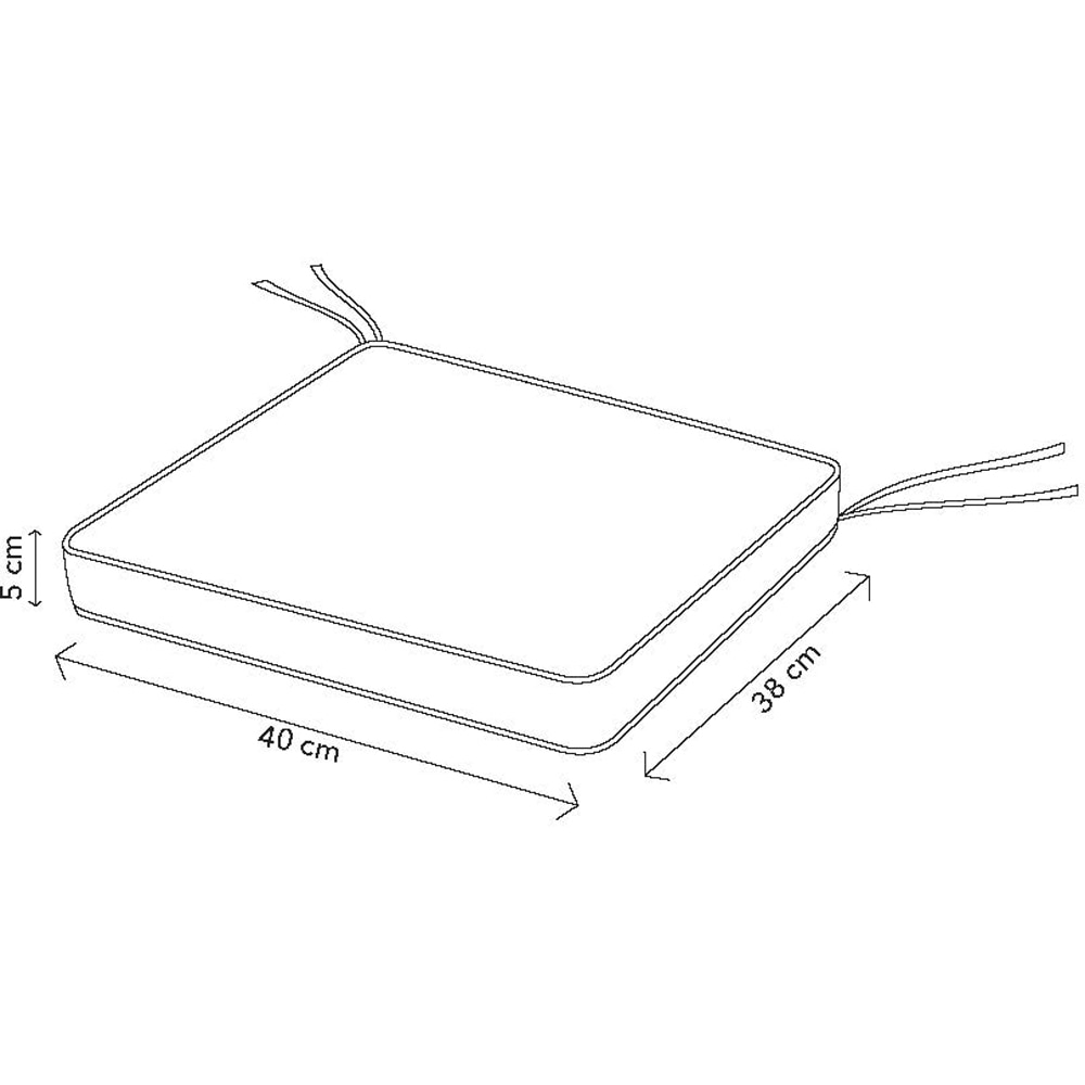 Perna scaun Tiga, textil, 38 x 40 cm, bej
