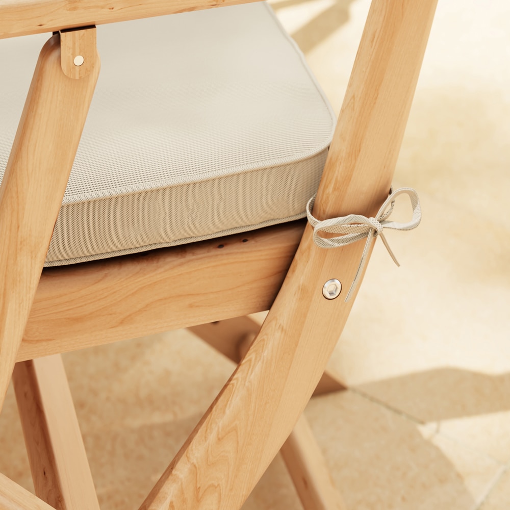 Perna scaun Tiga, textil, 38 x 40 cm, bej