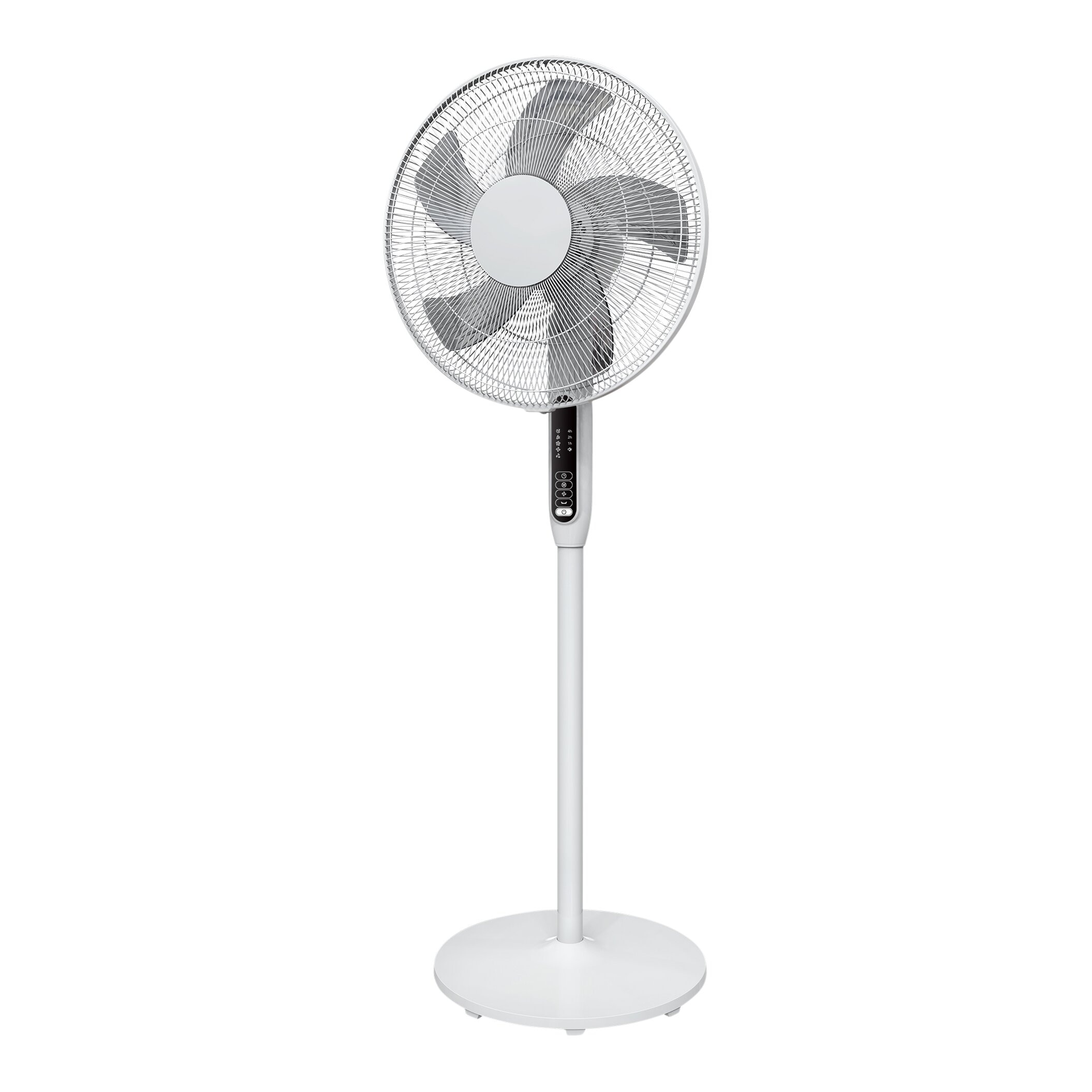 Ventilator cu piedestal, 40 cm, alb