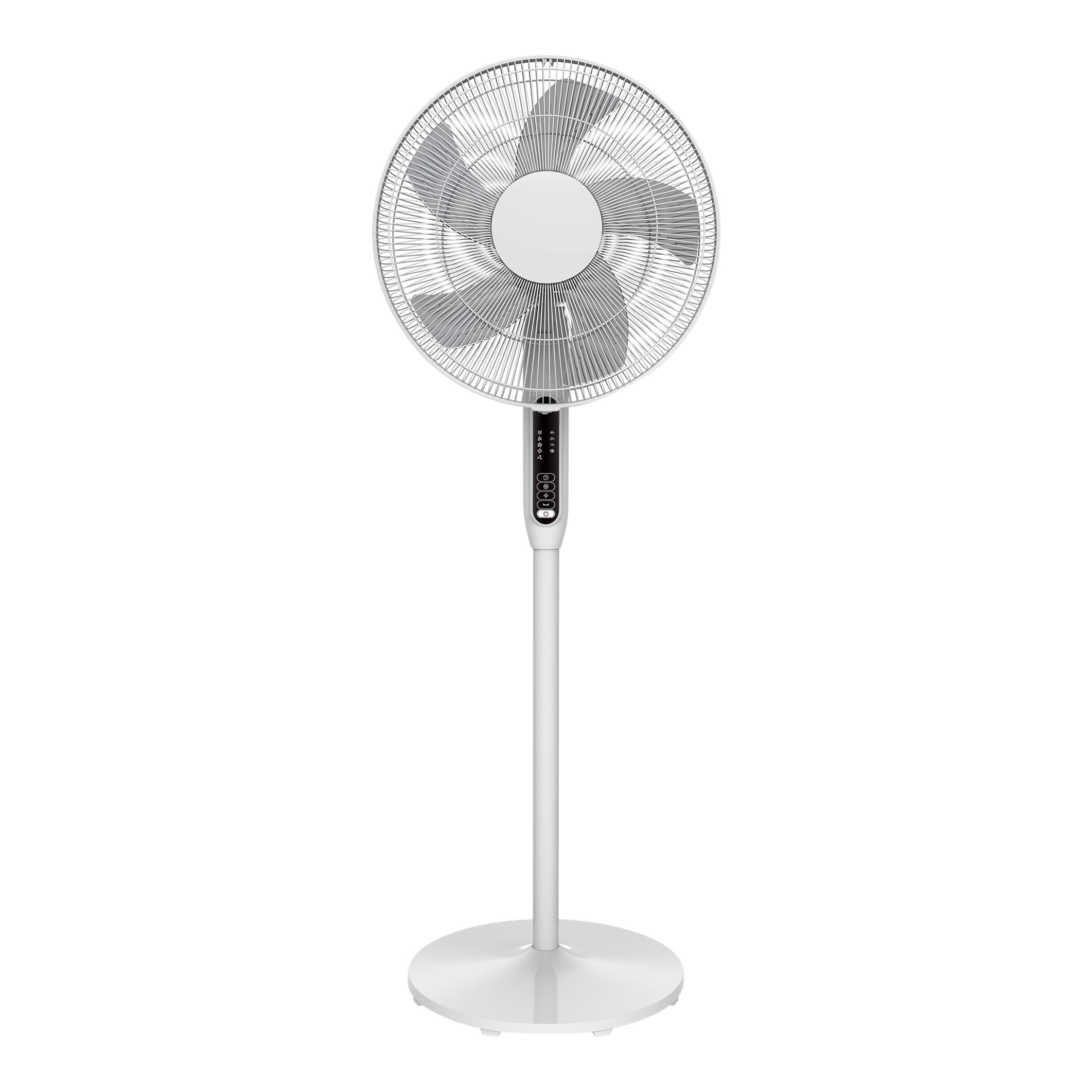 Ventilator cu piedestal, 40 cm, alb