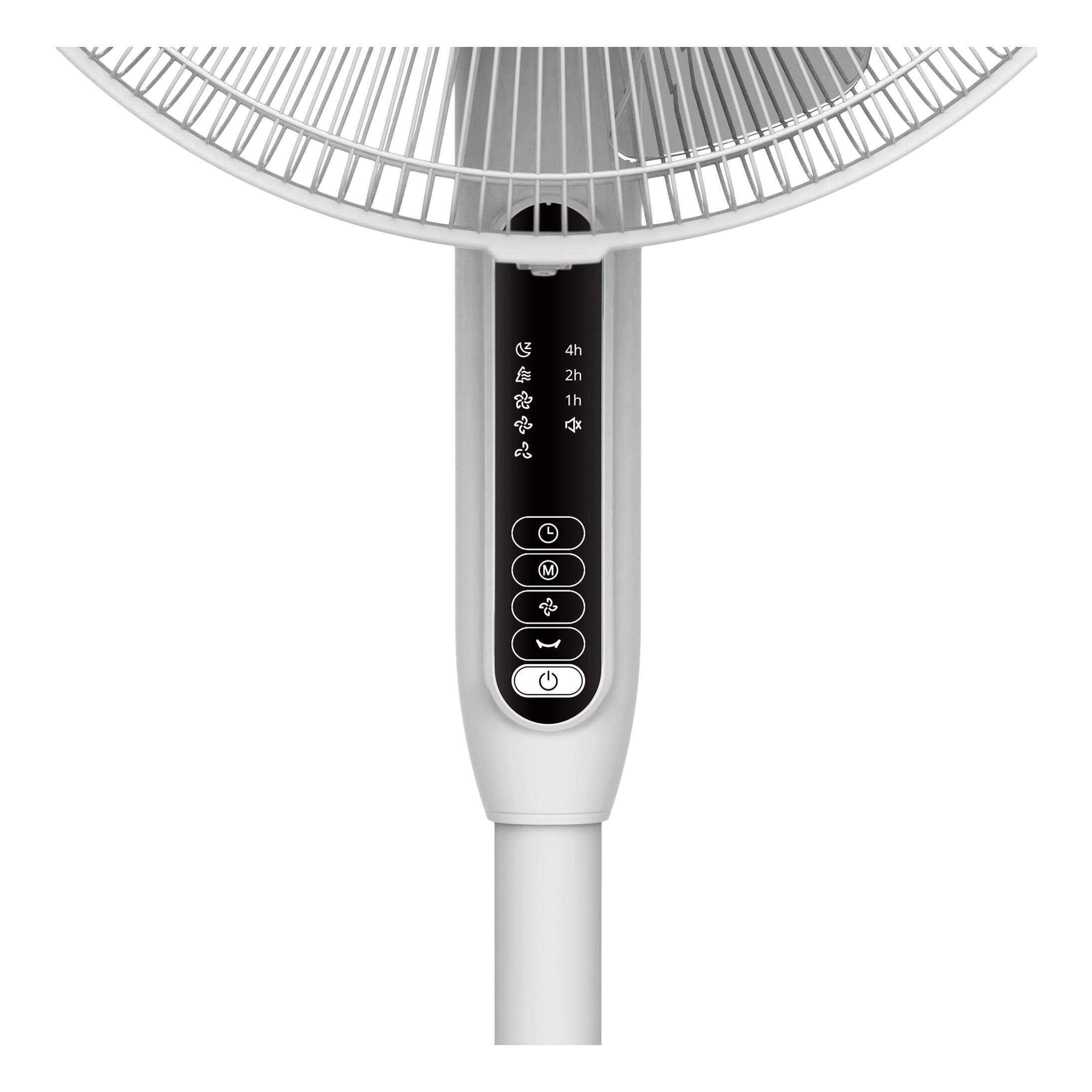 Ventilator cu piedestal, 40 cm, alb