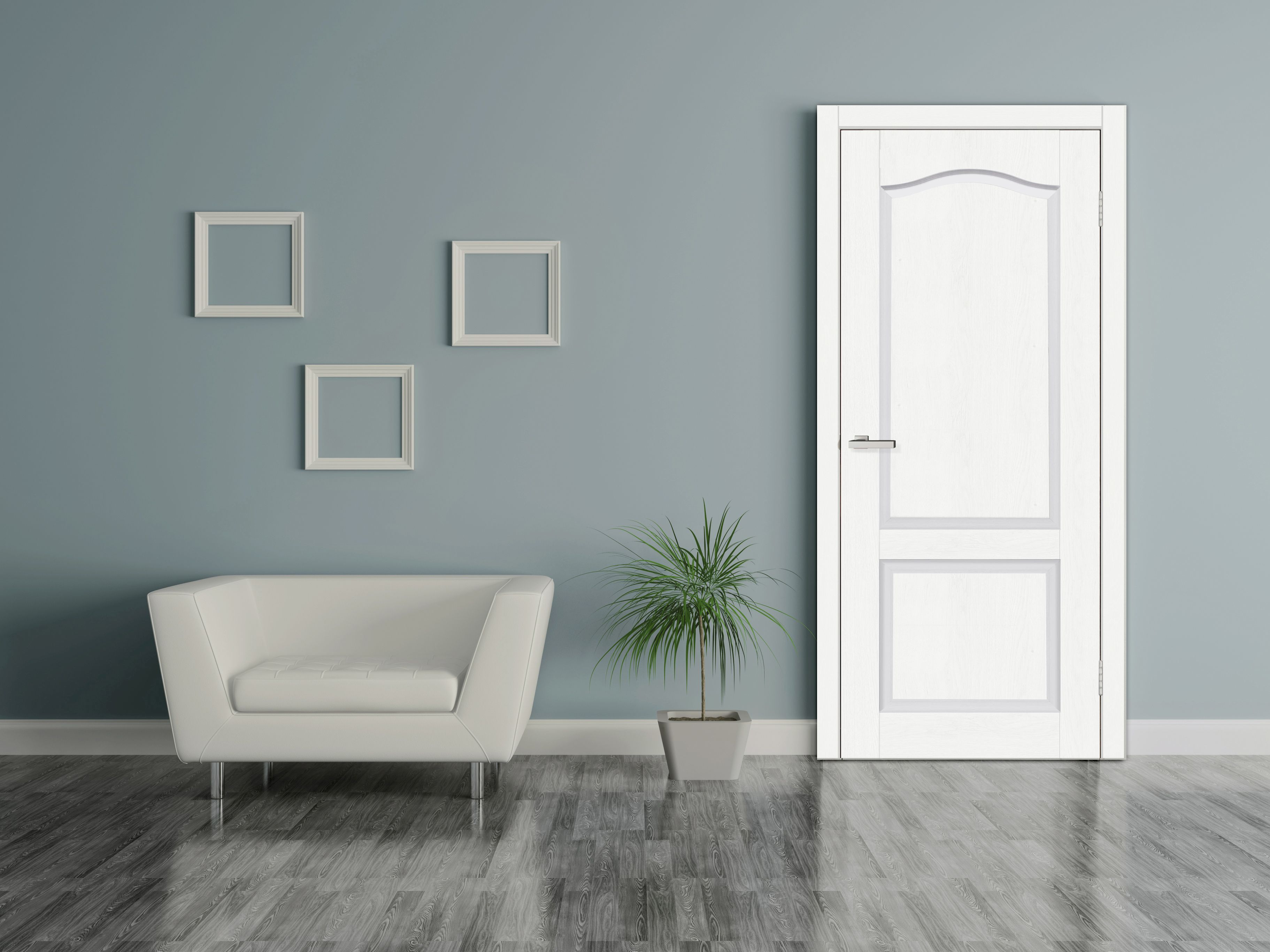 Usa de interior, alba, reversibila, mdf, 90 x 205 cm, toc inclus, Classic