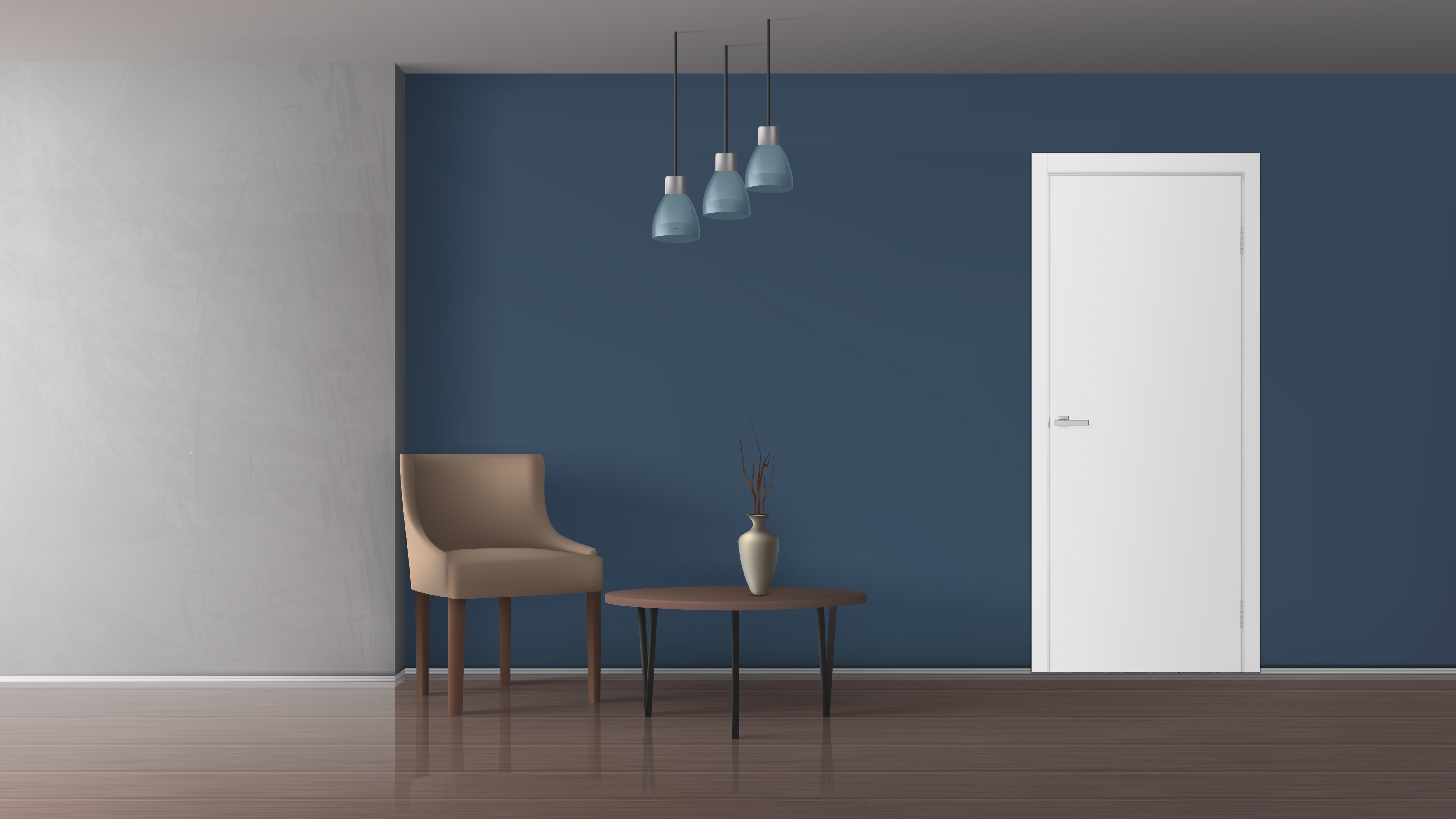 Usa de interior, alba, reversibila, mdf, 80 x 205 cm, toc inclus, Eco