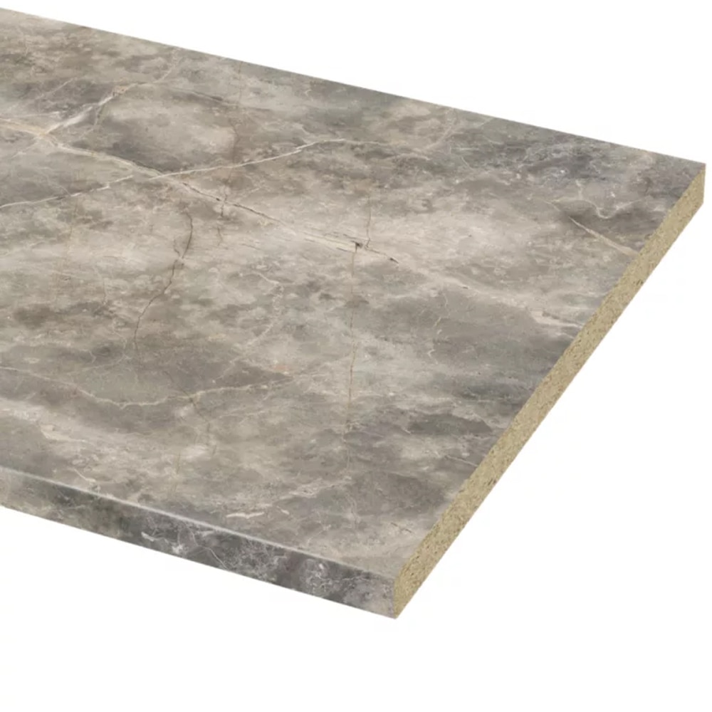 Blat bucatarie GoodHome Berberis , 3.8 x 62 x 300 cm, PAL laminat, aspect marmura gri