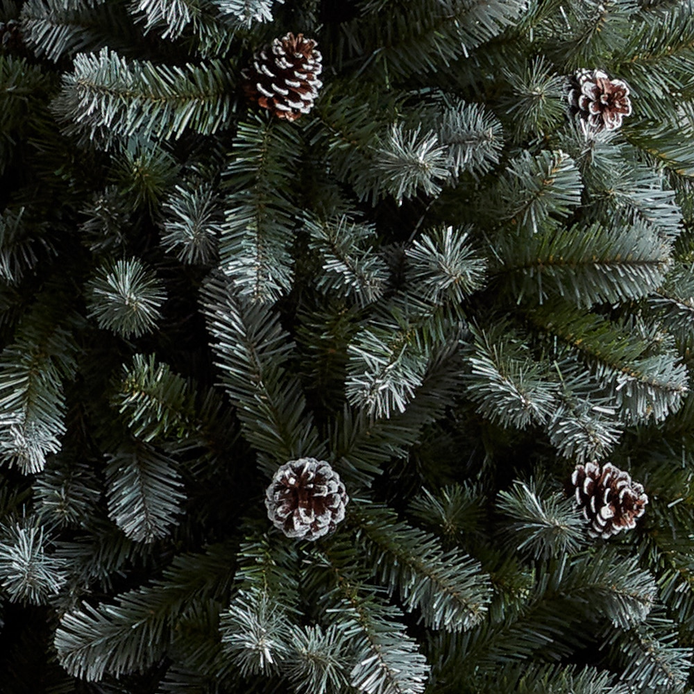 Brad artificial decorat Aumont, 213 cm, verde