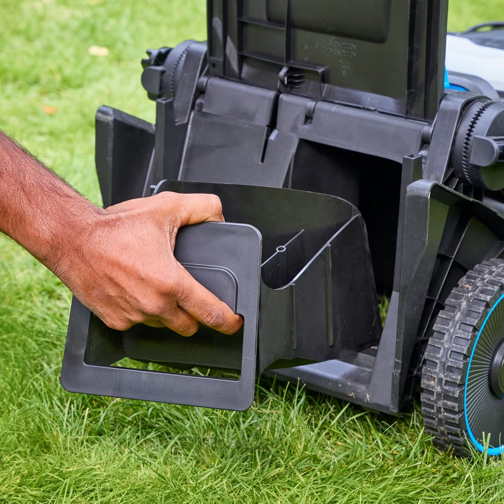 Masina de tuns iarba MAC ALLISTER, Electrica, 1700W, latime taiere 38 cm, cos 45L, albastru-negru