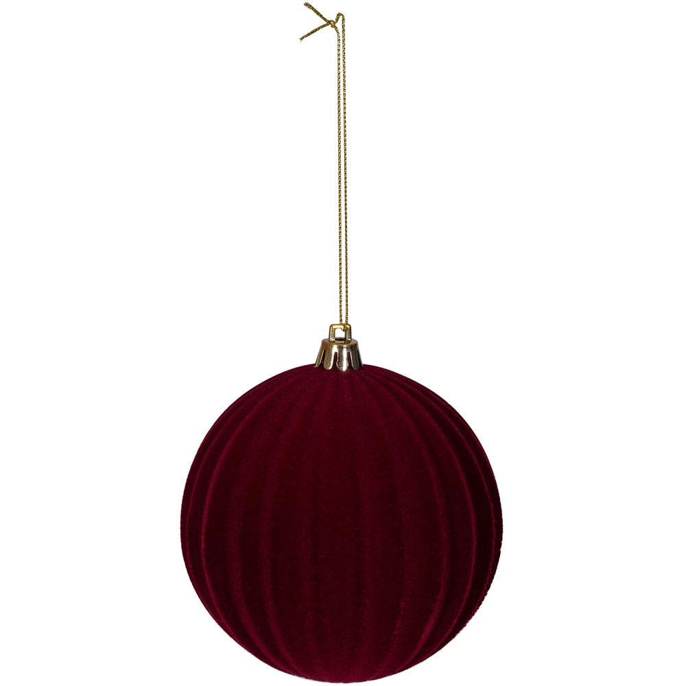 Glob Craciun, 15 cm, visiniu