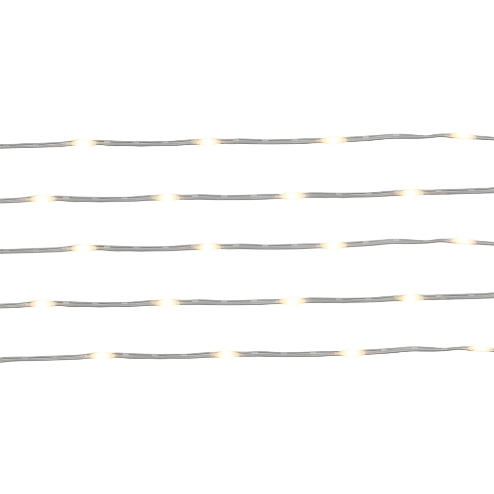 Ghirlanda luminoasa, 20 microled-uri, 1.25 m, iluminare alb cald