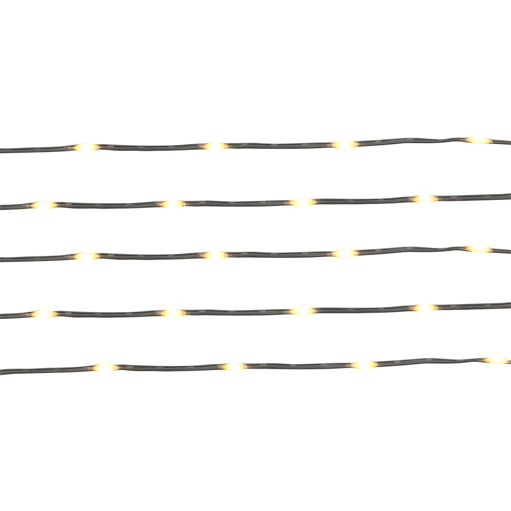 Ghirlanda luminoasa, 100 led-uri, 5.25 m, iluminare alb cald