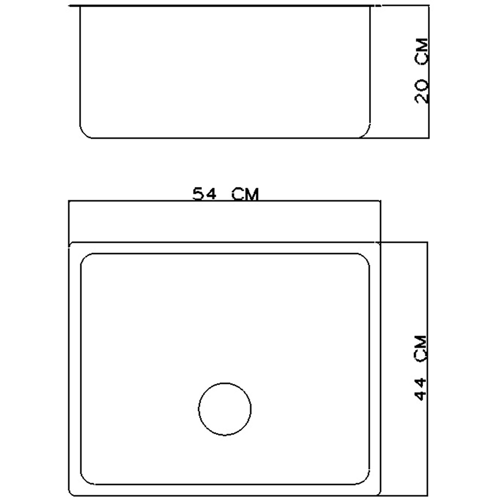Chiuveta bucatarie GoodHome Villach XS, 1 cuva, inox, 54 x 44 x 20 cm, auriu