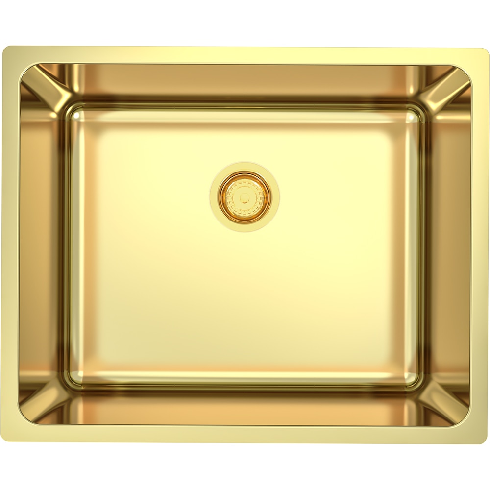 Chiuveta bucatarie GoodHome Villach XS, 1 cuva, inox, 54 x 44 x 20 cm, auriu