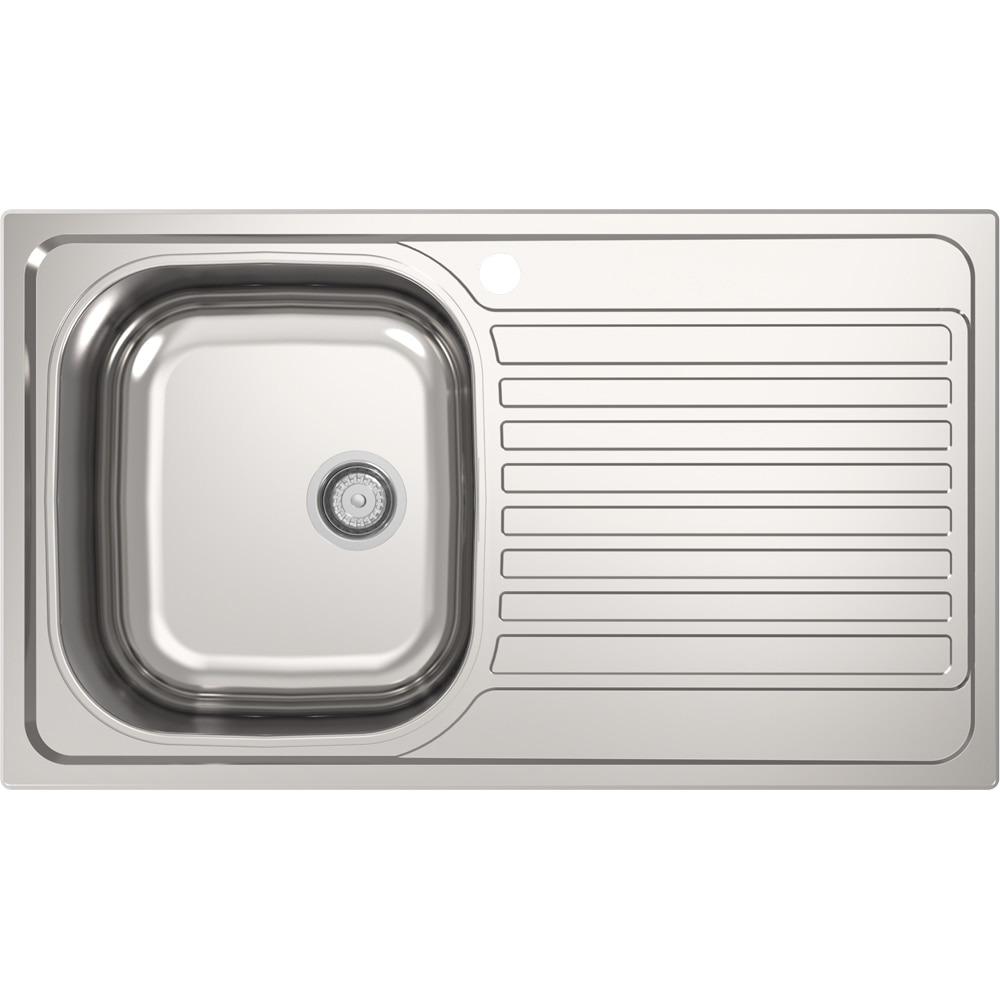 Chiuveta bucatarie Jabiri, 1 cuva, picurator reversibil, 76 x 43.5 cm, inox