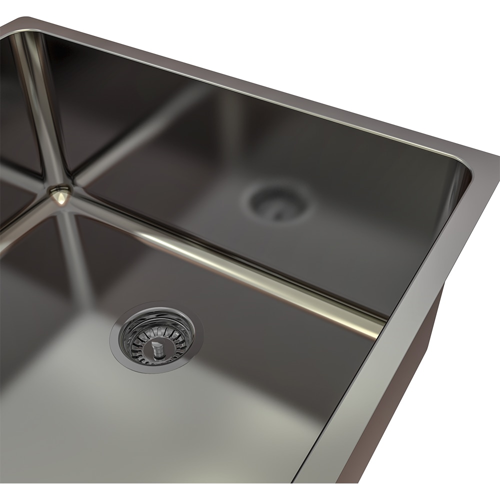 Chiuveta bucatarie GoodHome Villach XS, 1 cuva, inox, 54 x 44 x 20 cm, fumuriu