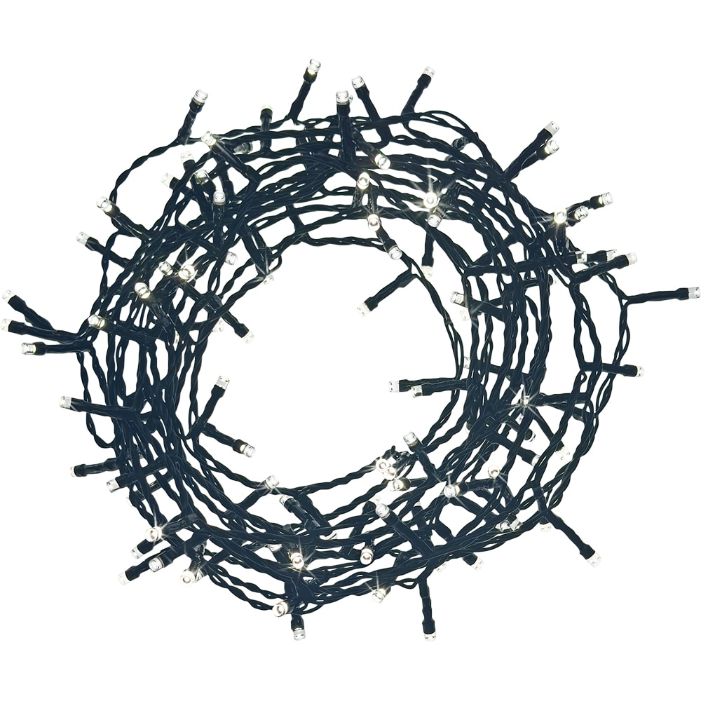 Instalatie Craciun 120 LED-uri, 9.95 m, verde, lumina alb rece