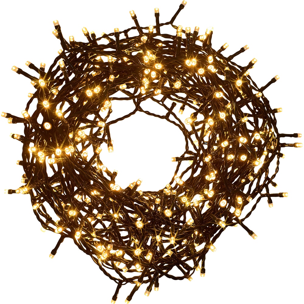 Instalatie Craciun 400 LED-uri, 29.95 m, 3.6W, verde, lumina alb cald