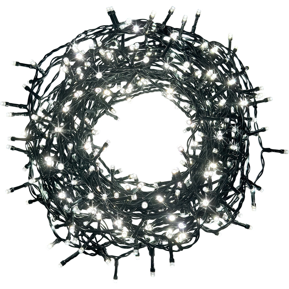 Instalatie Craciun 400 LED-uri, 29.95 m, verde, lumina alb rece