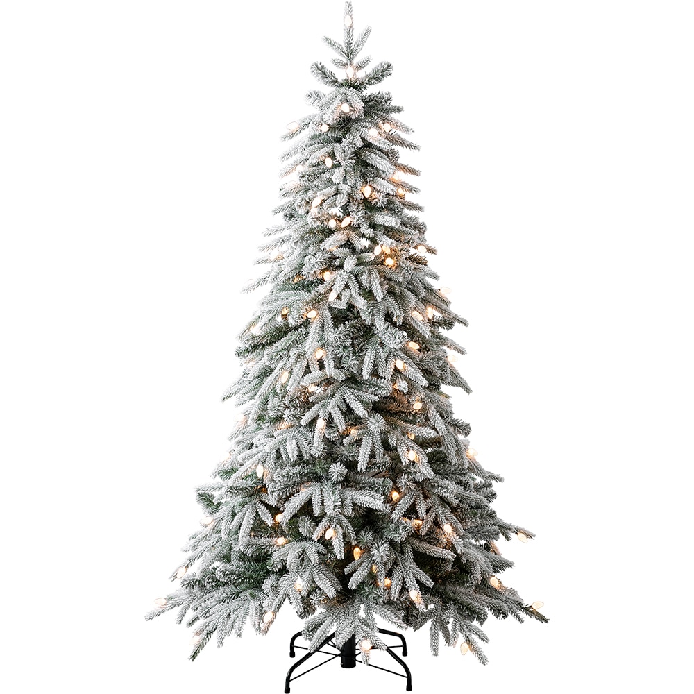 Brad artificial de Craciun Perlit, 183 cm, polietilena si PVC, verde