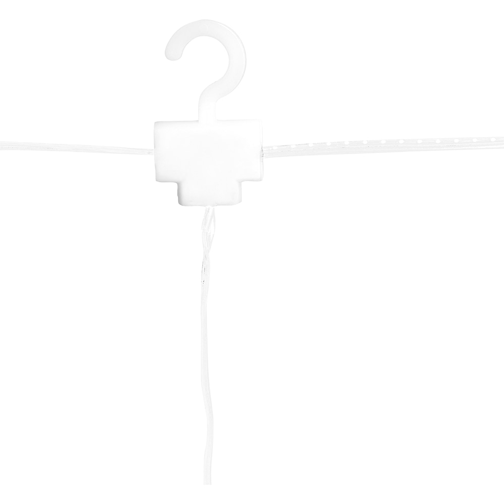 Instalatie cu stelute de Craciun 243 LED-uri, 12 m, 6W, transparent, culoare alb cald