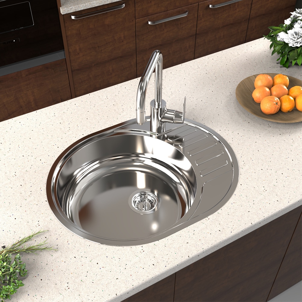 Chiuveta bucatarie Liebig 1K, 1 cuva, picurator reversibil, 60 x 48 cm, inox