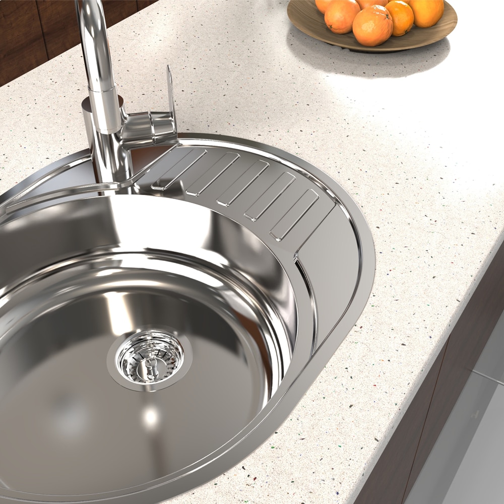 Chiuveta bucatarie Liebig 1K, 1 cuva, picurator reversibil, 60 x 48 cm, inox