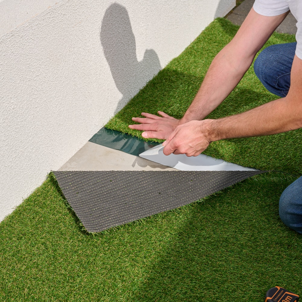 Banda adeziva gazon, cauciuc, 15 cm x 10 m, verde