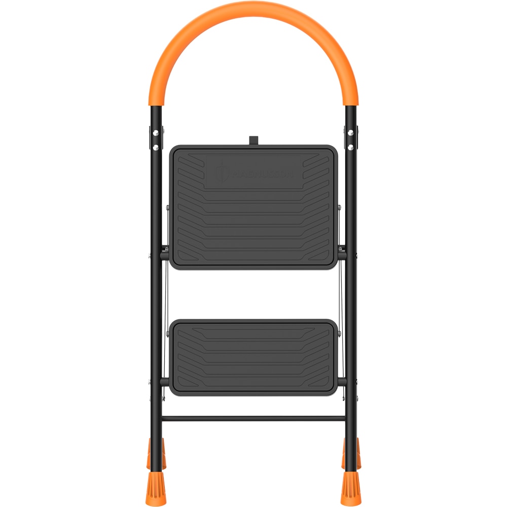 Scara pliabila MAGNUSSON, 1x2 trepte, 150 kg, otel, negru