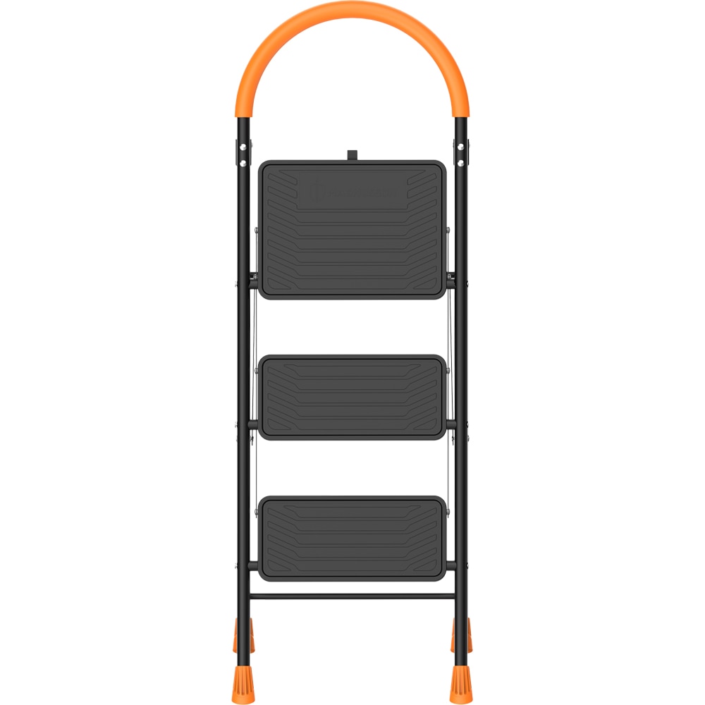 Scara pliabila MAGNUSSON, 1x3 trepte, 150 kg, otel, negru