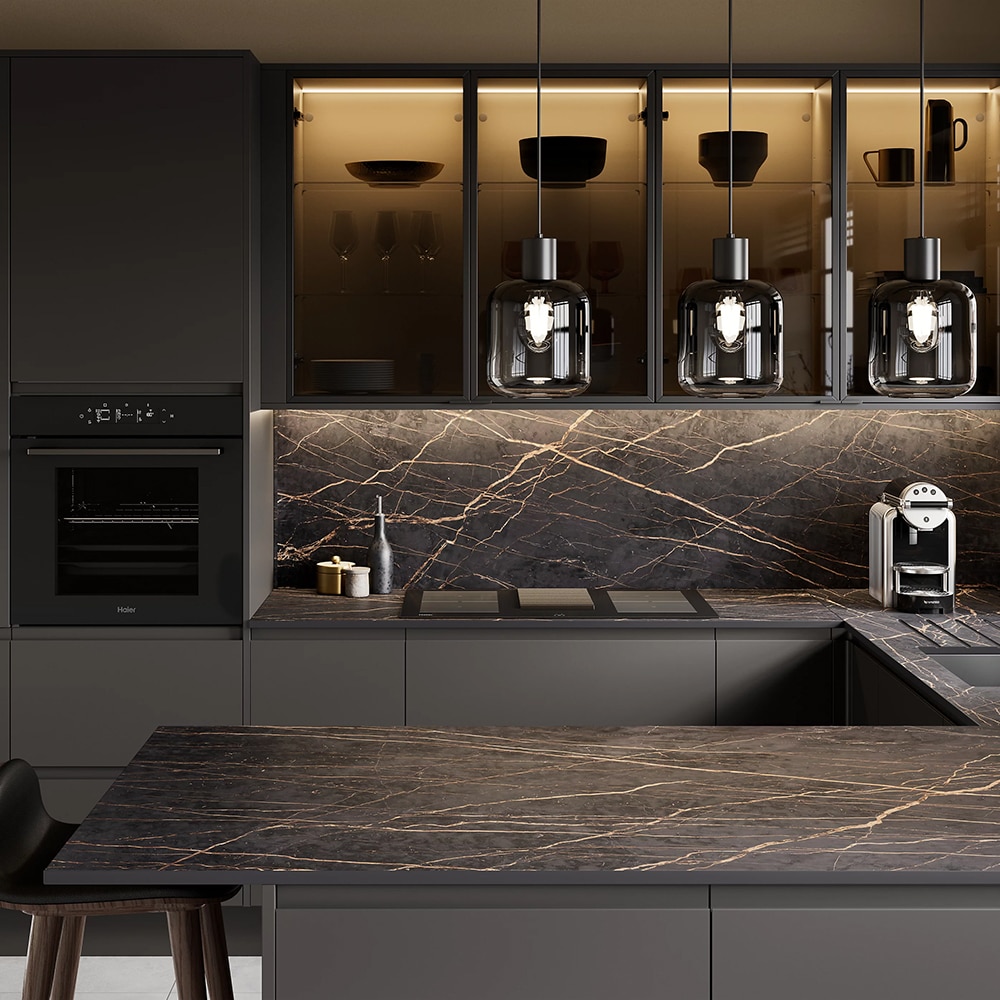 Front usa GOODHOME Garcinia, MDF, 40 x 71 x 1.9 cm, carbon mat
