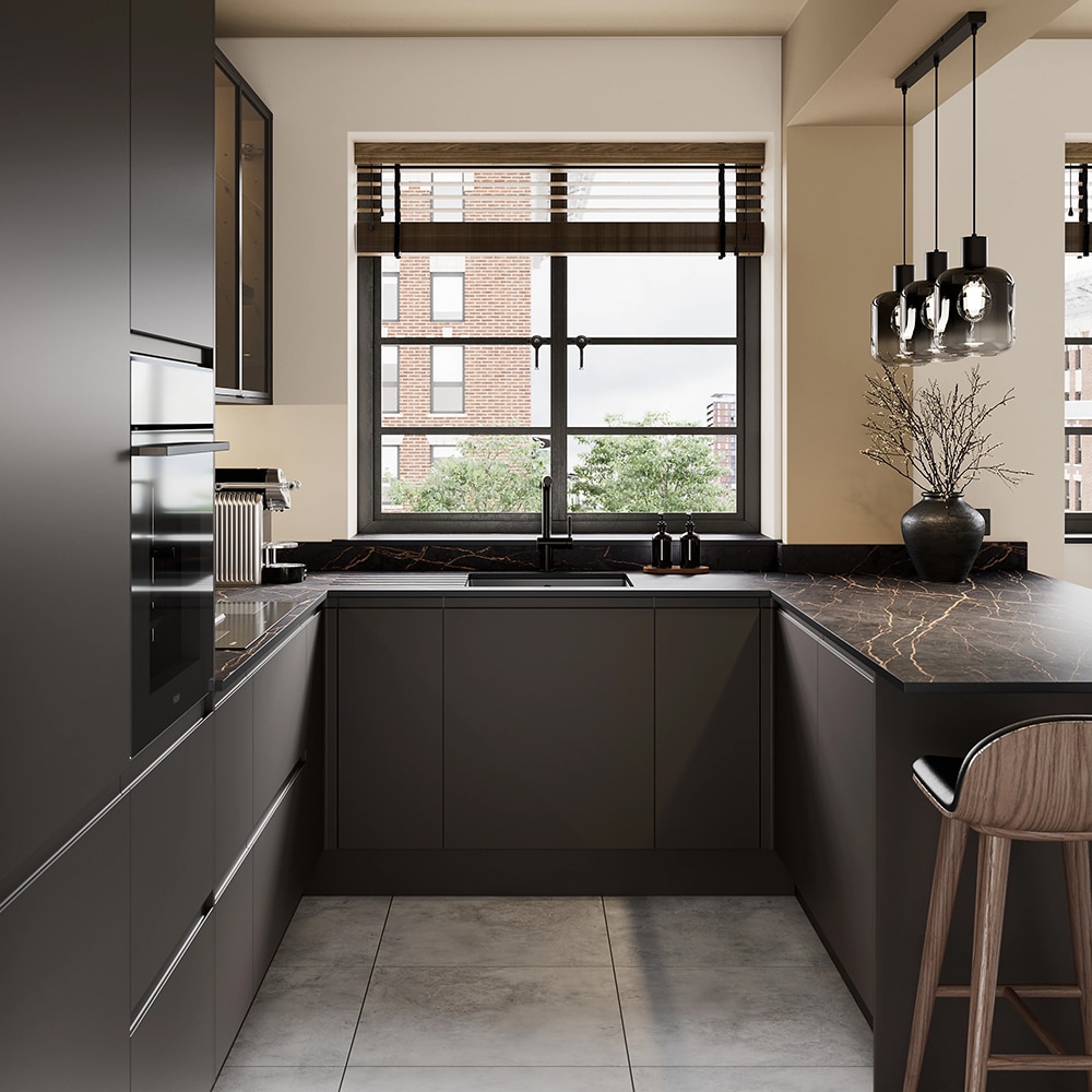 Front usa GOODHOME Garcinia, MDF, 40 x 71 x 1.9 cm, carbon mat