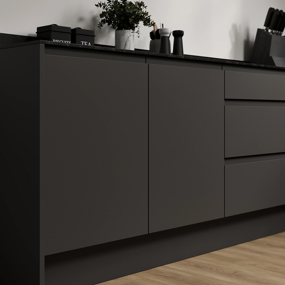 Front usa GOODHOME Garcinia, MDF, 40 x 71 x 1.9 cm, carbon mat