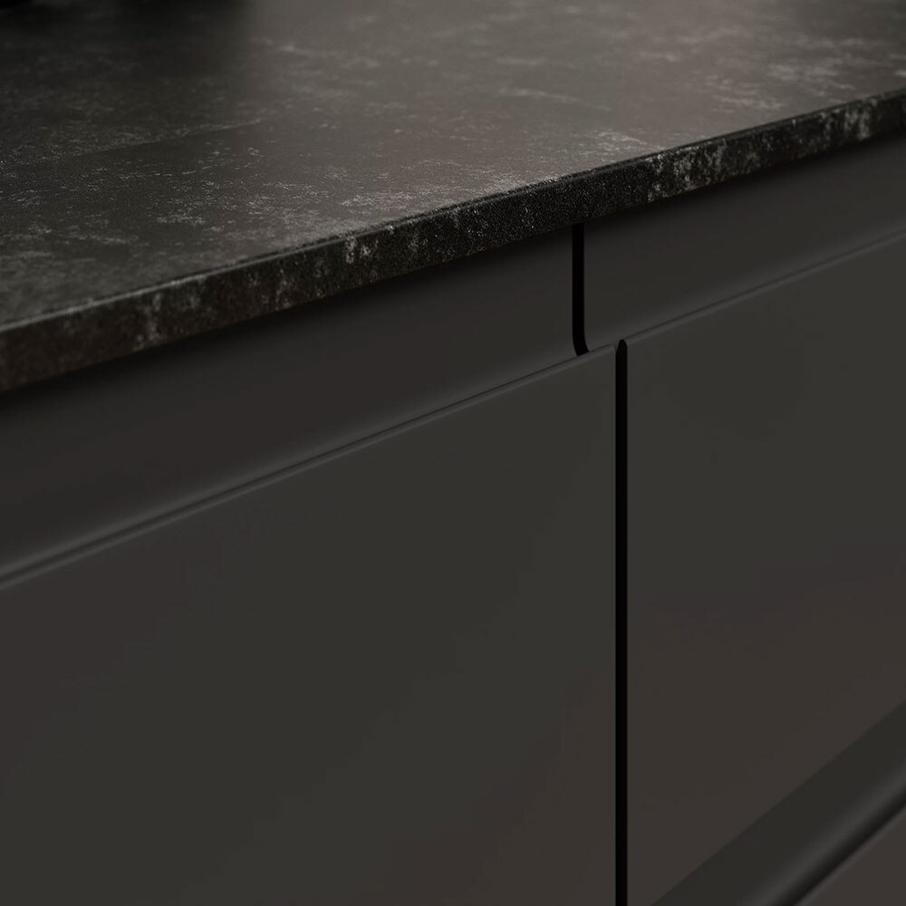 Panou usa GOODHOME Garcinia, 49.7 x 146.7 x 1.9 cm, MDF, gri inchis