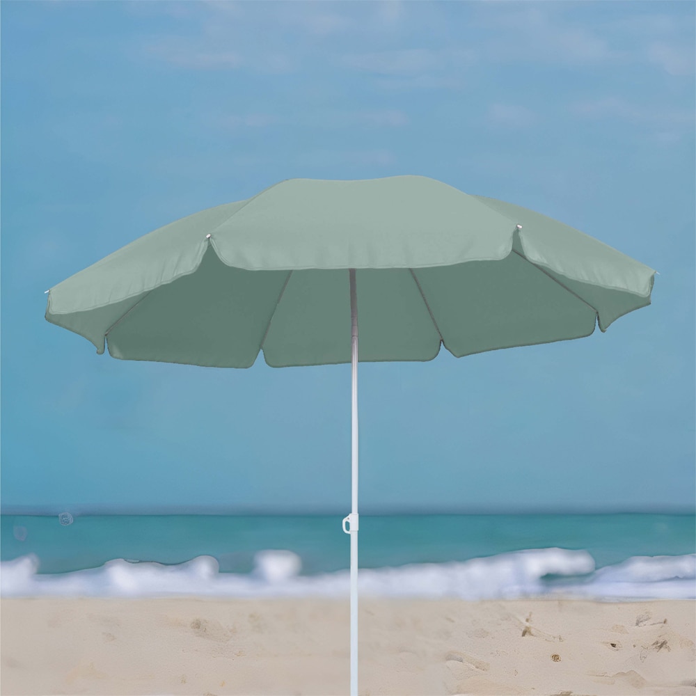 Umbrela terasa Curacao, poliester, 178 x 186 cm, verde deschis