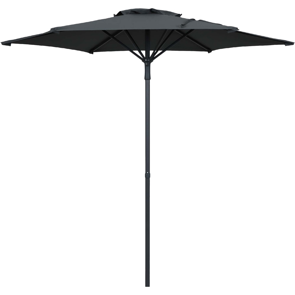 Umbrela terasa Kasane, poliester, 200 x 219 cm, gri inchis